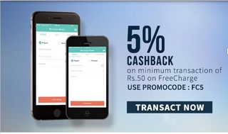 India Desire : Freecharge FC5 Recharge Offer: Get Flat 5% Cashback On Minimum Transaction Of Rs. 50 On Freecharge Use Promo FC5